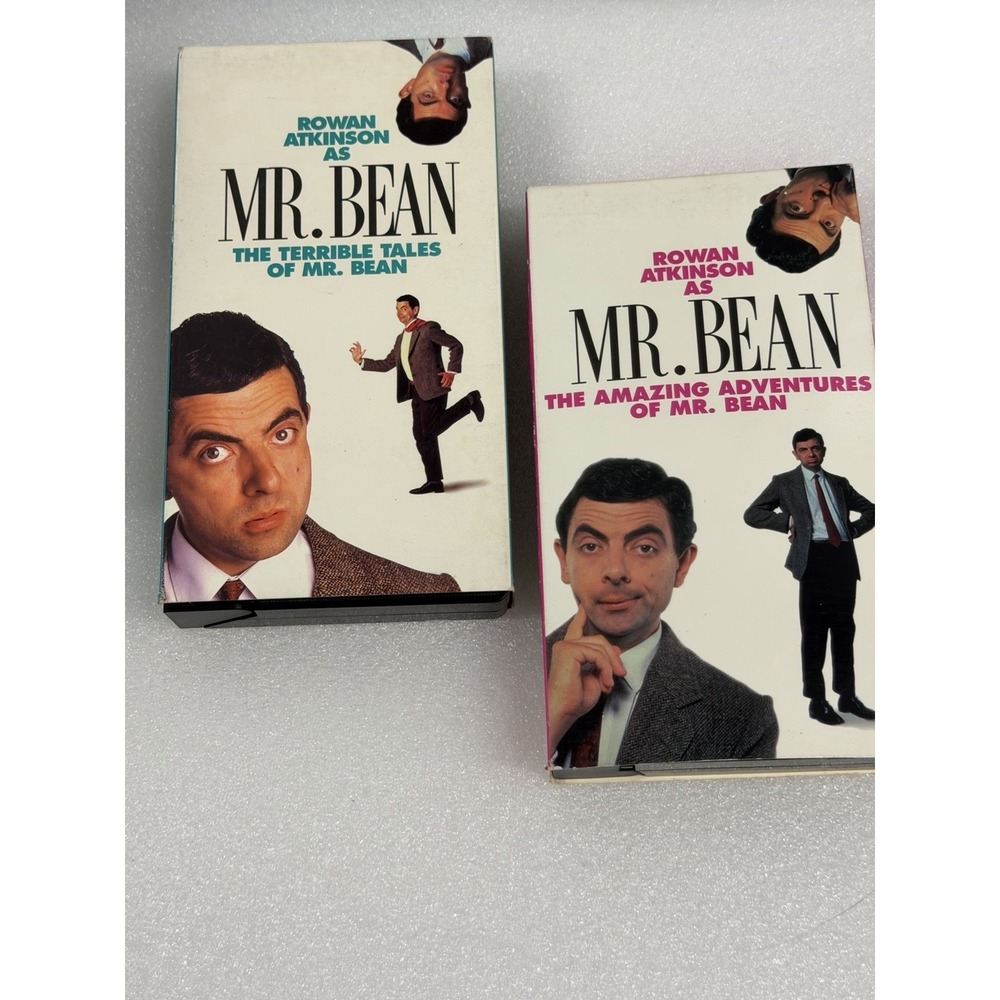 Vintage Mr. Bean VHS Lot Rowan Atkinson Amazing Adventures Terrible Tales 90s
